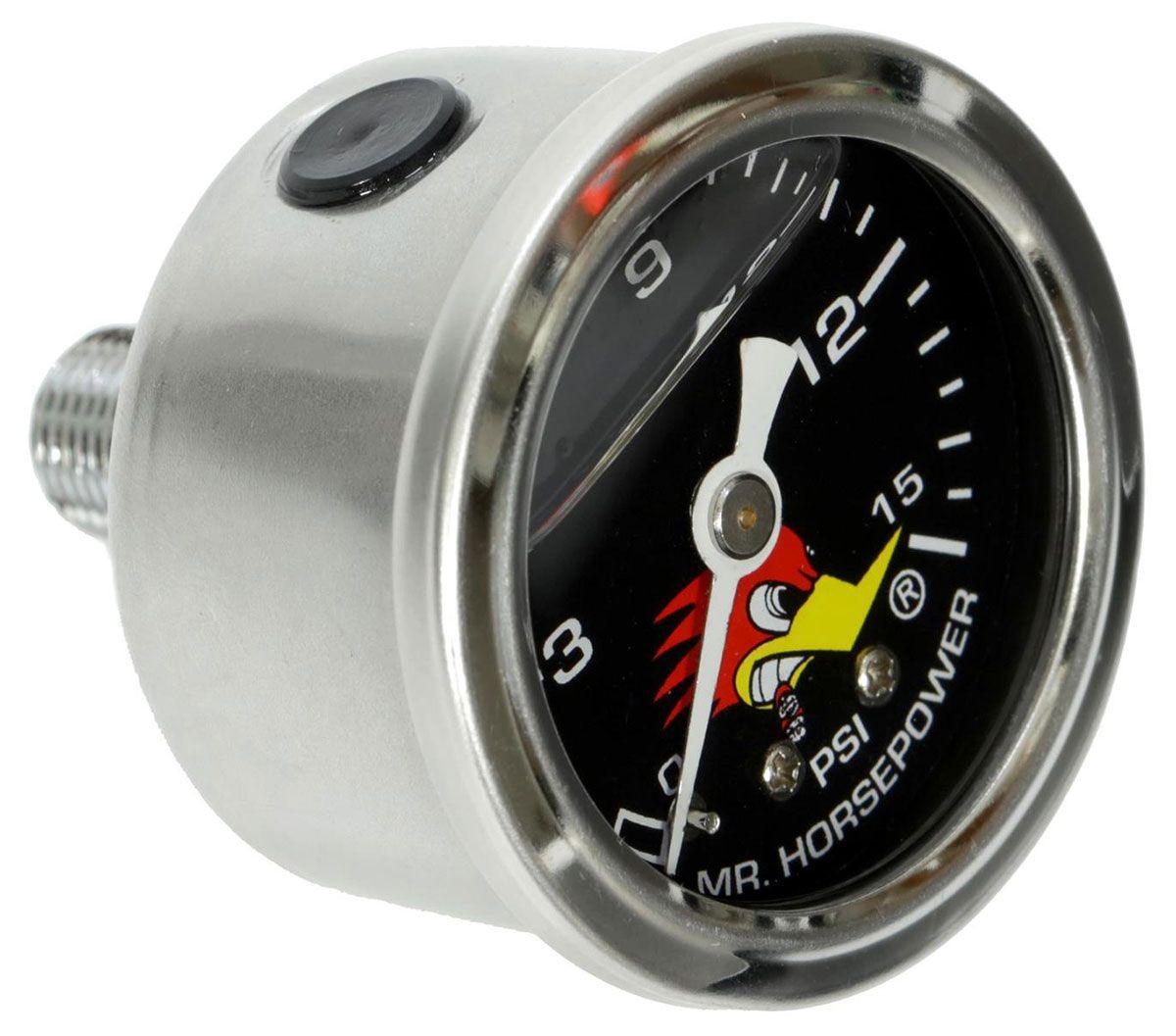 Mooneyes Clay Smith Fuel Pressure Gauge (MNCSPG15LFBK) MNCSPG15LFBK