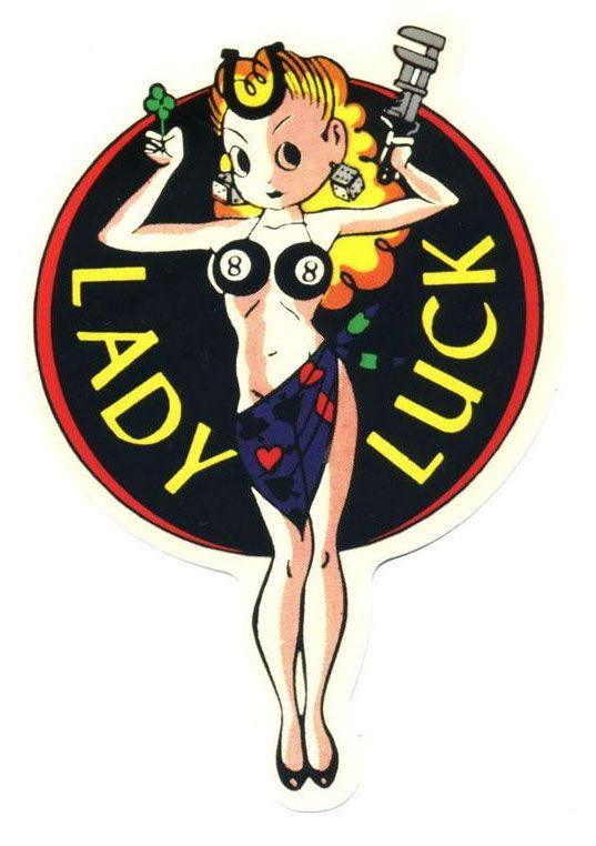 Mooneyes Lady Luck Sticker (MNLL1-6) MNLL1-6