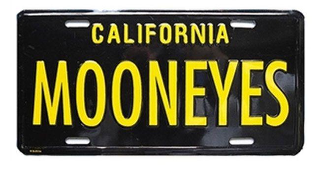 Mooneyes Metal License Plate (MNMG081BK) MNMG081BK