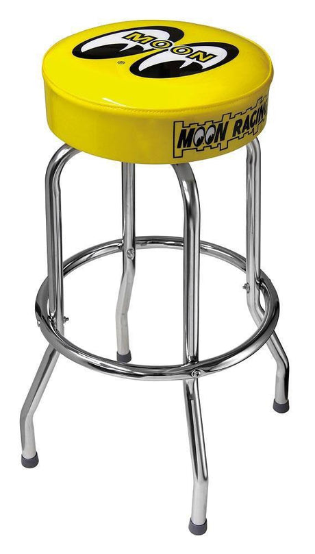 Mooneyes Bar Stool, Yellow with Moon Logo (MNMG292) MNMG292