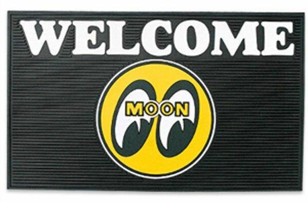 Mooneyes Welcome Rubber Floor Mat (MNMP079BK) MNMP079BK