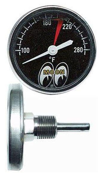 Mooneyes 1-1/2" Water Temp Gauge 100-280° F (MNMPG109SLF) MNMPG109SLF