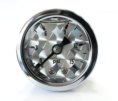 Mooneyes 1-1/2" Fuel Press Gauge 0-15 PSI (MNMPG210LF) MNMPG210LF
