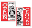 Mooneyes Open/Closed Door Sign (MNRAF230) MNRAF230