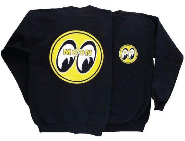 Mooneyes Black Jumper With Moon Logo (MNSM060BKX) MNSM060BKX