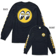 Mooneyes Black Long Sleeve T-Shirt With Moon Racing Cams Logo (MNTM112BKL) MNTM112BKL