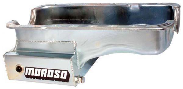 Moroso Steel Oil Pan, 8" Deep, Kicked-Out Front Sump (MO20501)