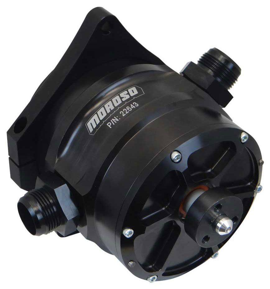 Moroso Pro Mod" Style 4Vane Vacuum Pump 11/4" Beaded Hose Fitting (M — Fast Lane Spares