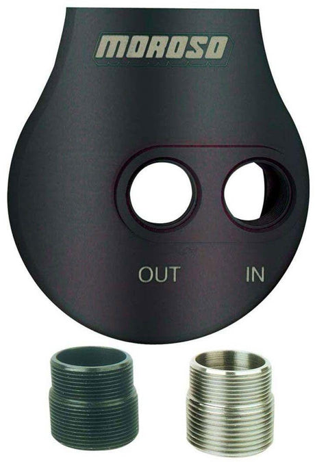 Moroso Remote, Large Diameter Oil Filter Mount (MO23766) MO23766