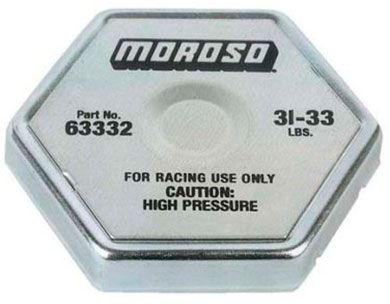 Moroso Large Radiator Cap, 31-33 lbs. (MO63332) MO63332
