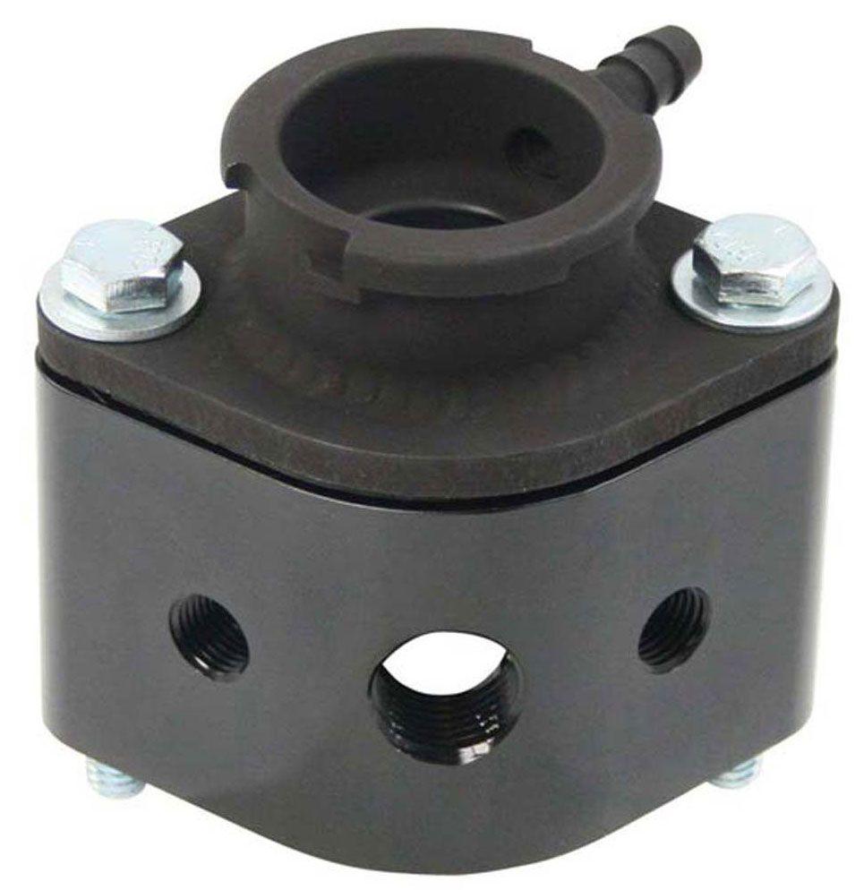 Moroso Billet Aluminium Filler Neck Manifold Housing - Black Anodised (MO63424)