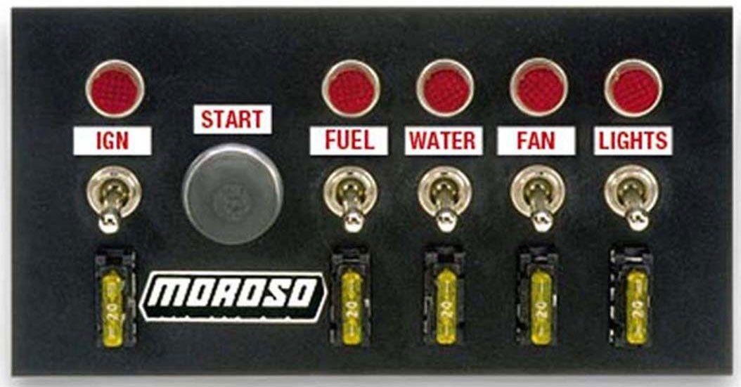 Moroso Drag Race Switch Panel, 4" x 7.75" (MO74131)