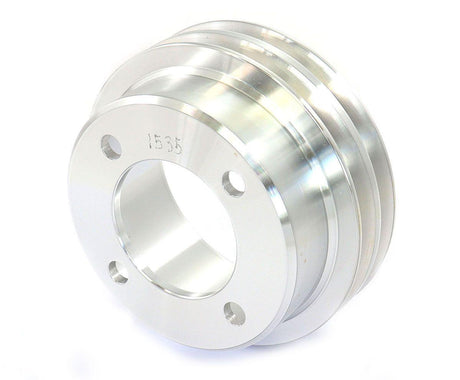 March Performance 2-Groove Crank Pulley with 4-Bolt Fluid Damper 5-1/2" (MPP1535) MPP1535