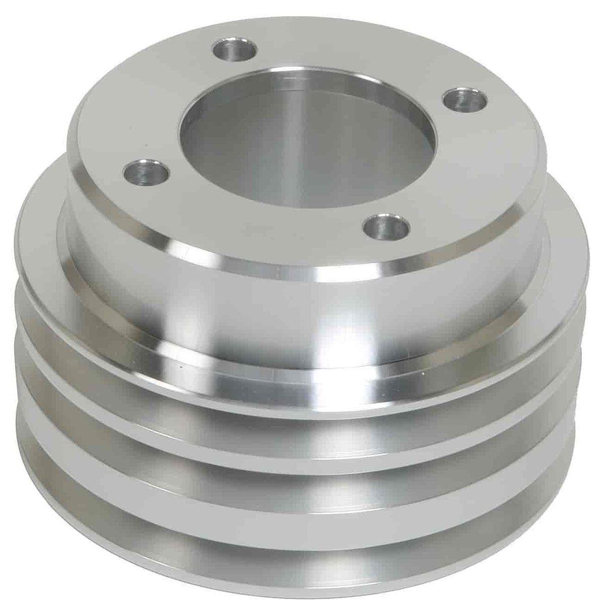 March Performance 3-Groove Crank Pulley with 4-Bolt Fluid Damper 5-1/2" (MPP1539) MPP1539
