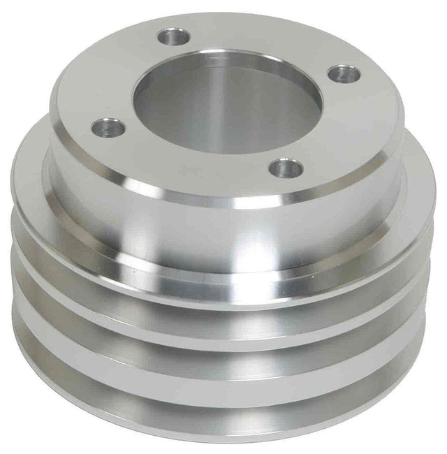 March Performance 3-Groove Crank Pulley with 4-Bolt Fluid Damper 5-1/2" (MPP1539) MPP1539