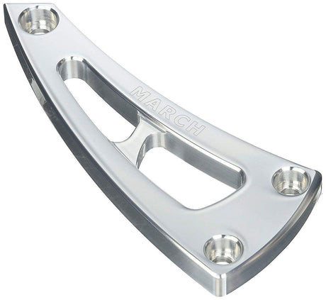 March Performance High March Performance Alternator Bracket, Clear Powder Coated (MPP20125) MPP20125