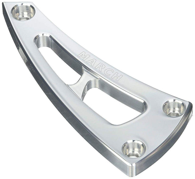 March Performance High March Performance Alternator Bracket, Clear Powder Coated (MPP20125) MPP20125