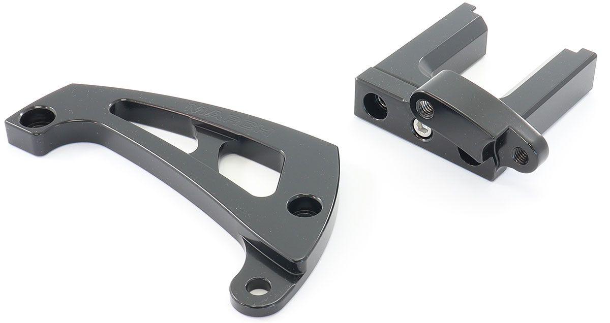 March Performance Alternator Bracket Only Kit for Electric Water Pumps - black (MPP23003-08)