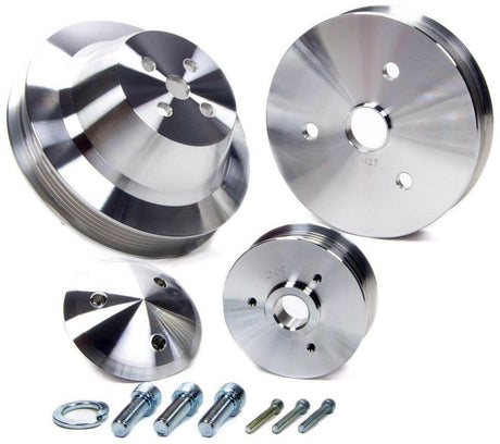 March Performance High Flow 6-Rib Serpentine Conversion Pulley Set (MPP6210) MPP6210