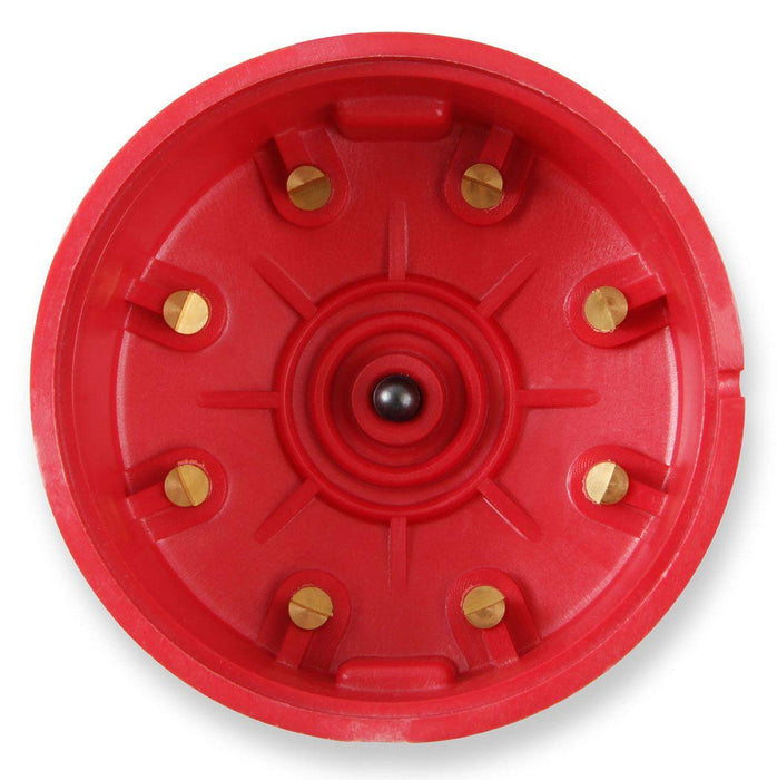 Mallory YL 8 Cyl Red Socket Type Distributor Cap (MSD209)