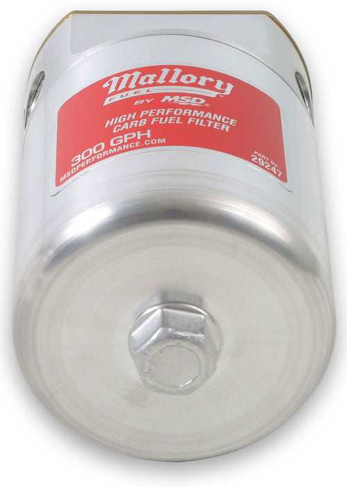 Mallory Billet Fuel Filter Assembly (MSD29247)