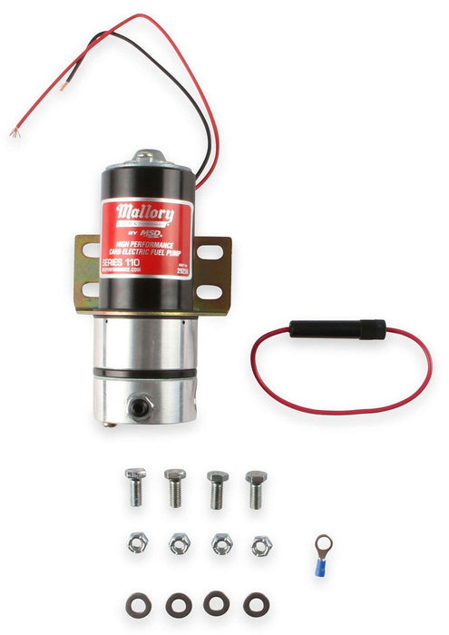MSD Mallory 110 GPH Competition Electric Fuel Pump (MSD29256)