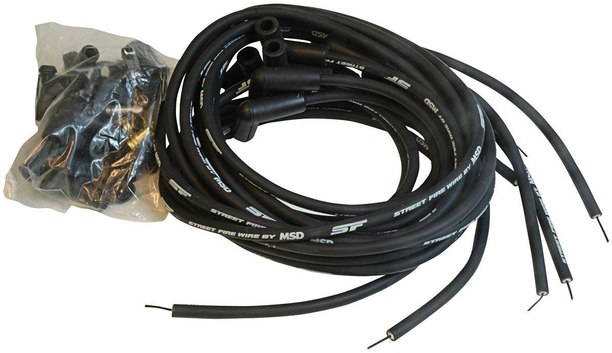 MSD StreetFire Universal Ignition Lead Set, 90° Plug (MSD5552)