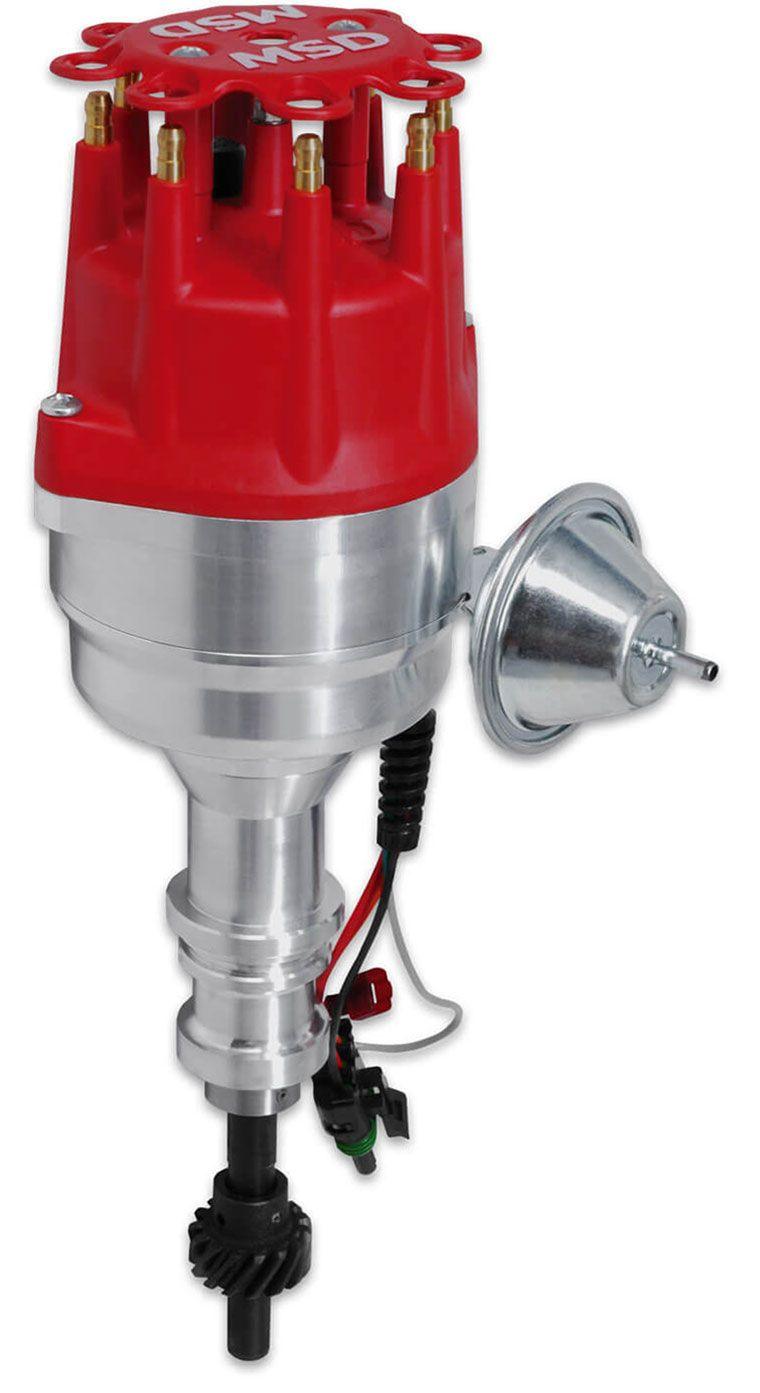 MSD Pro-Billet Ready-To-Run Distributor with Iron Gear .510" Dia. (13mm) (MSD8350) MSD8350