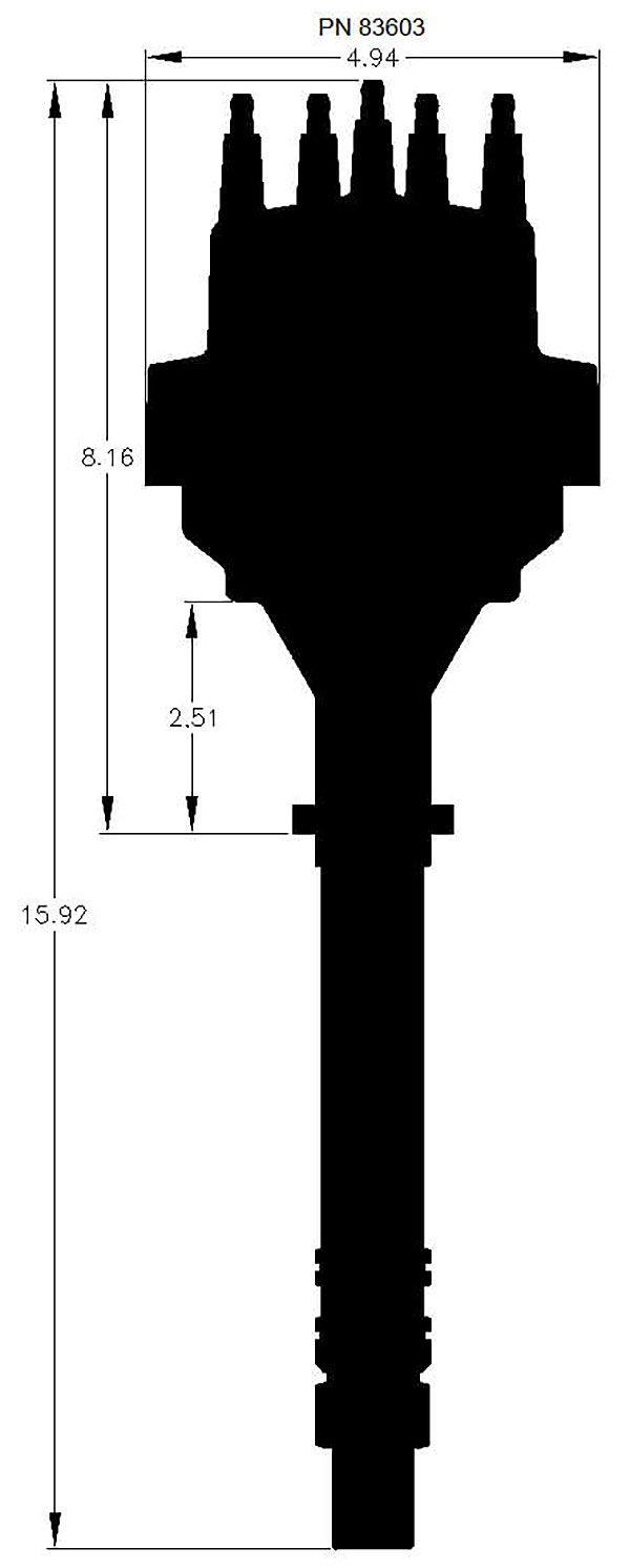 MSD Pro-Billet Ready-To-Run Distributor - Black (MSD83603)