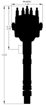 MSD Pro Billet Small Diameter Distributor (MSD85701)