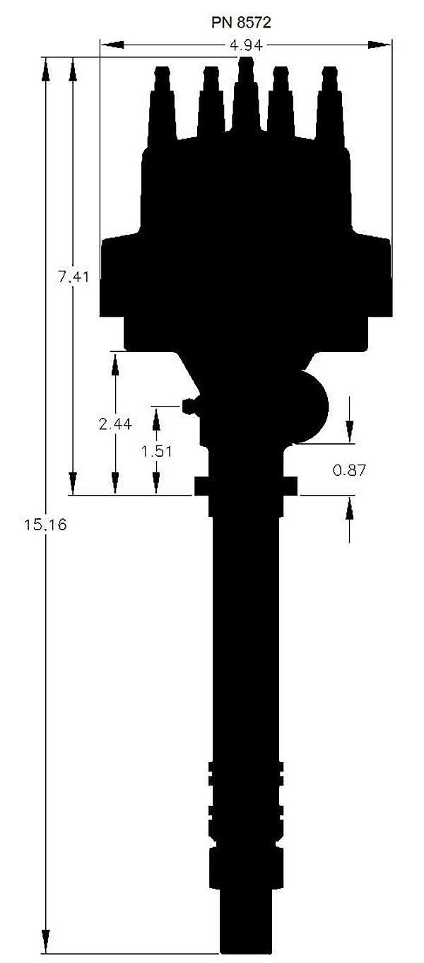 MSD Pro-Billet Tach Drive Distributor (MSD8572)