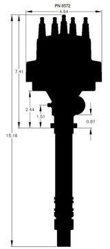 MSD Pro-Billet Tach Drive Distributor (MSD8572)