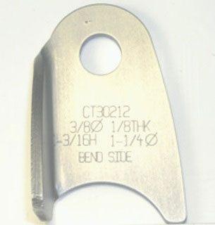 Meziere Weld-On Tab Bent Left 4130 Steel (MZCT30212B) MZCT30212B