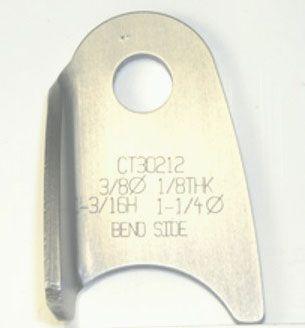 Meziere Weld-On Tab Bent Left 4130 Steel (MZCT30212C)