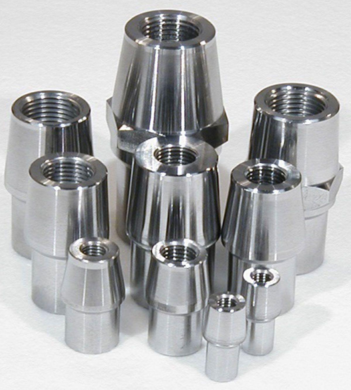 Meziere Weld-In Female Tube End 4130 Steel With Hex (MZRE1126DL) MZRE1126DL
