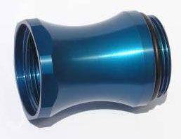 Meziere -20AN Water Neck 2.6" Extension Fitting, Chrome (MZWN2000C) MZWN2000C