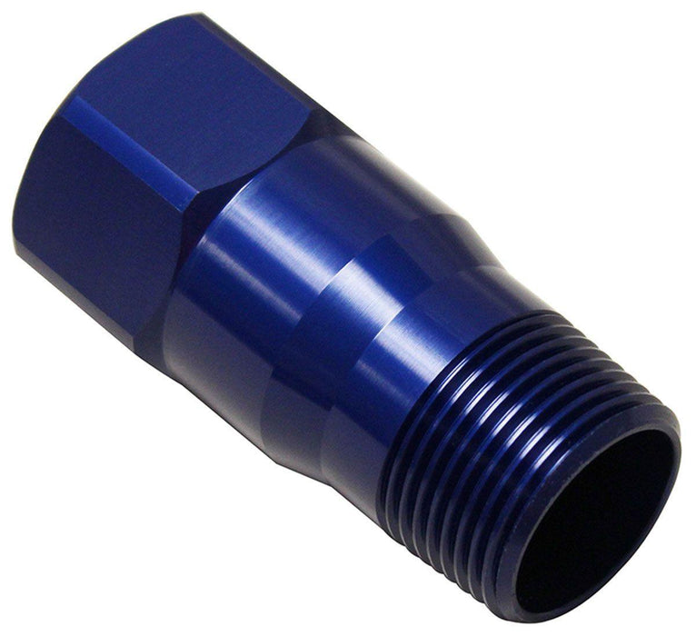 Meziere Water pump fitting extension, Blue Finish (MZWP1000B)