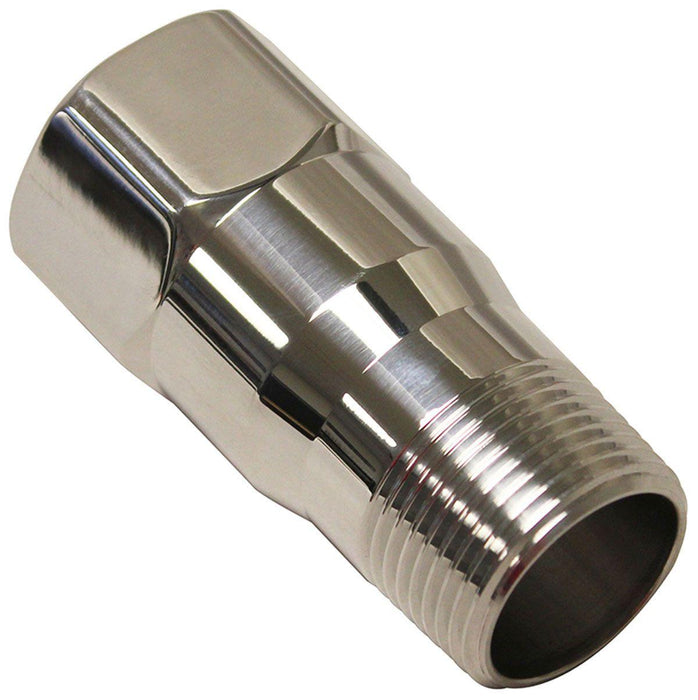 Meziere Water pump fitting extension, Chrome Finish (MZWP1000C)