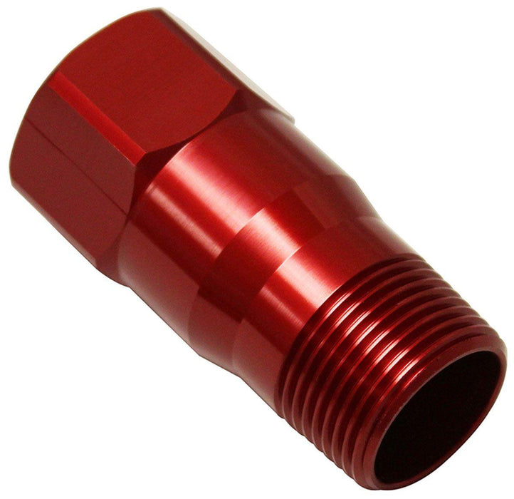 Meziere Water pump fitting extension, Red Finish (MZWP1000R)