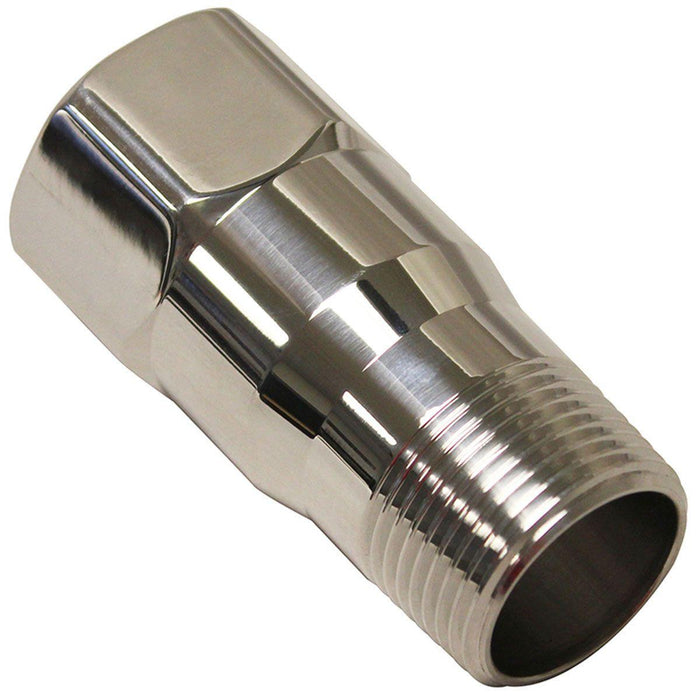 Meziere Water pump fitting extension, Polished Finish (MZWP1000U)