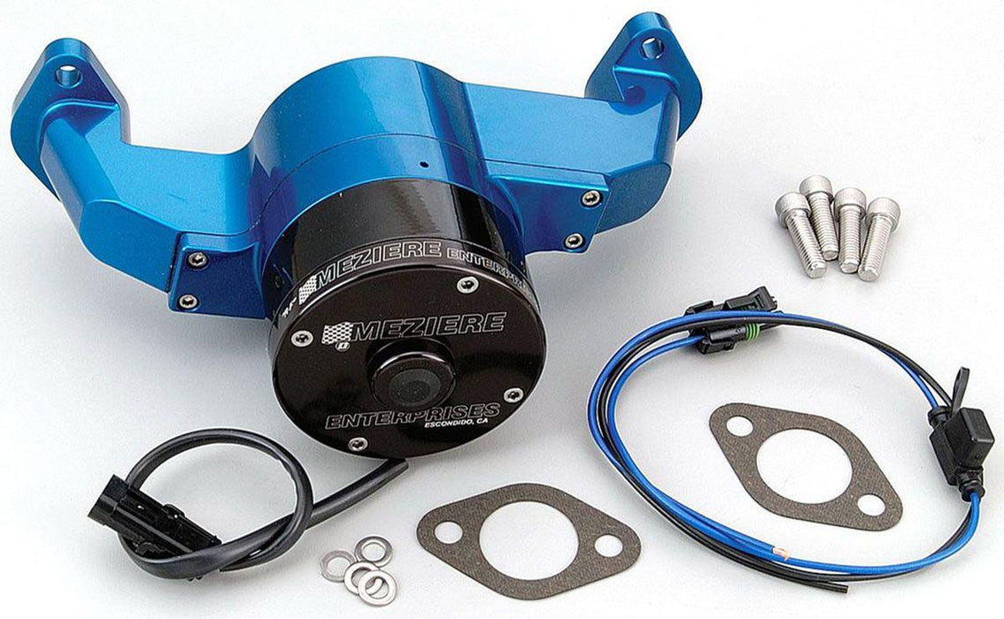 Meziere Big Block Chev Electric Water Pump, Blue Finish (MZWP100B)