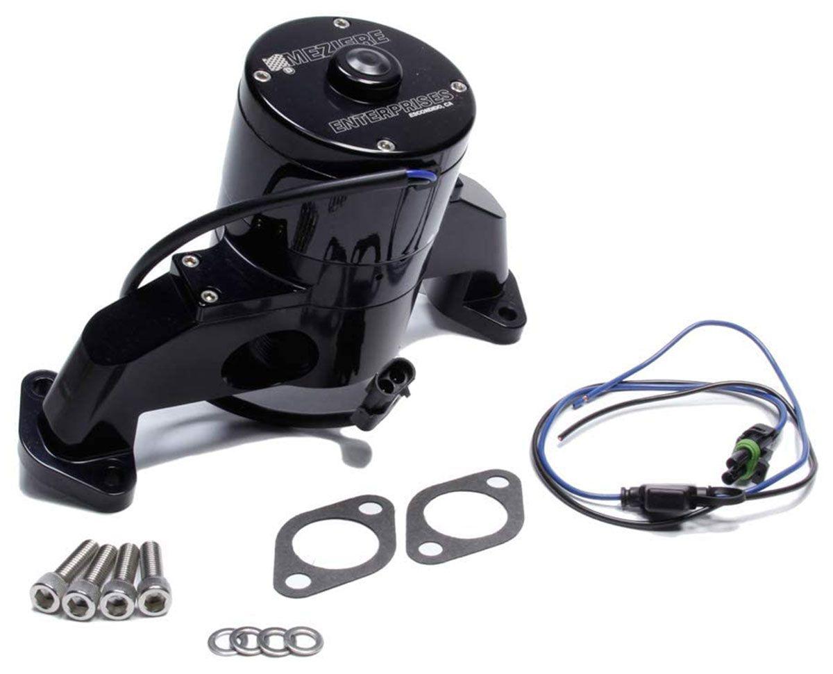 Meziere Big Block Chev Electric Water Pump, Black Finish (MZWP100SHD) MZWP100SHD