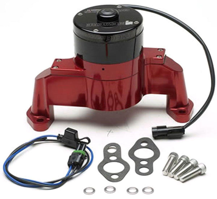 Meziere Small Block Chev Electric Water Pump, Red Finish (MZWP101R)