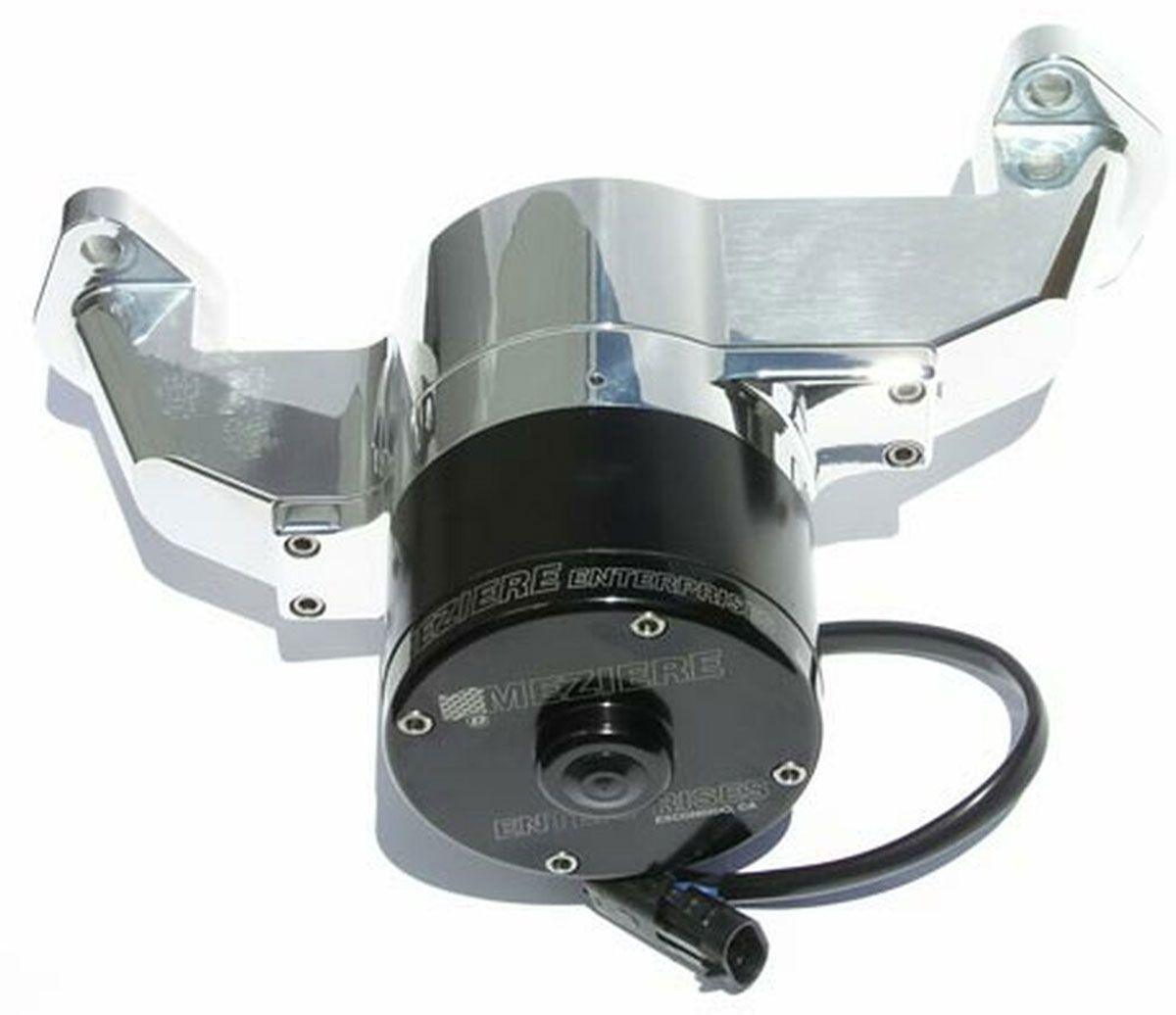 Meziere Small Block Chev Electric Water Pump, Polished Finish (MZWP101U) MZWP101U