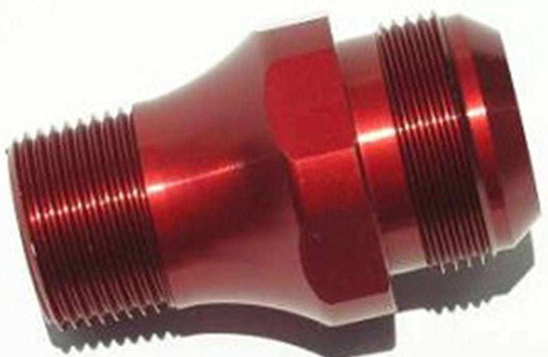 Meziere Inlet Fitting, 100 Series Electric Water Pumps -20AN Red Finish (MZWP1020R)