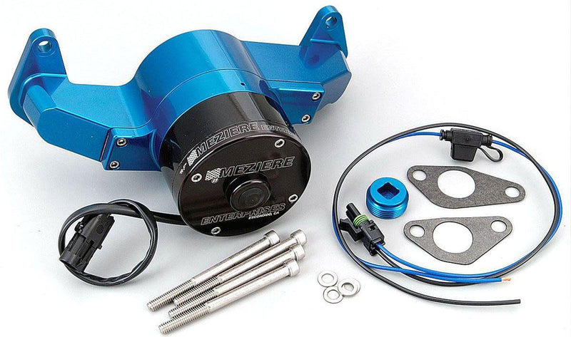 Meziere Big Block Ford 429/460 Electric Water Pump, Blue Finish (MZWP108B) MZWP108B