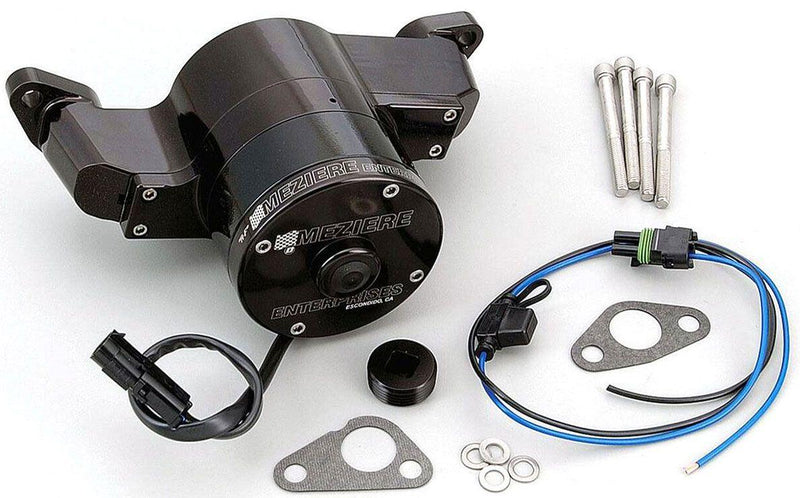 Meziere Big Block Ford 429/460 Electric Water Pump, Black Finish (MZWP108S) MZWP108S