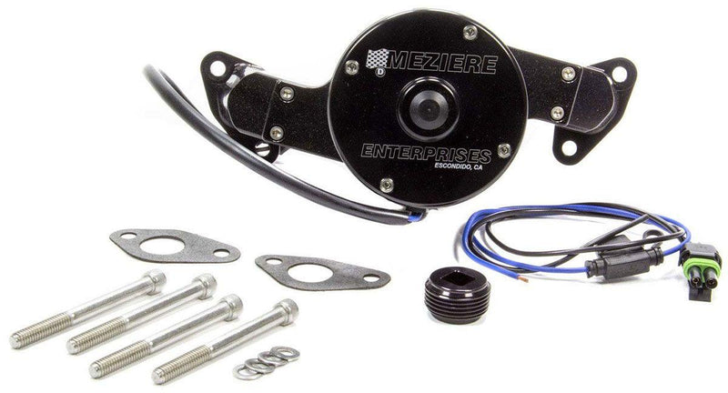 Meziere Small Block Ford Electric Water Pump, Black Finish (MZWP111S) MZWP111S