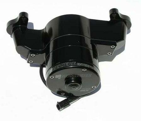 Meziere Small Block Chrysler Electric Water Pump, Black Finish (MZWP114S) MZWP114S