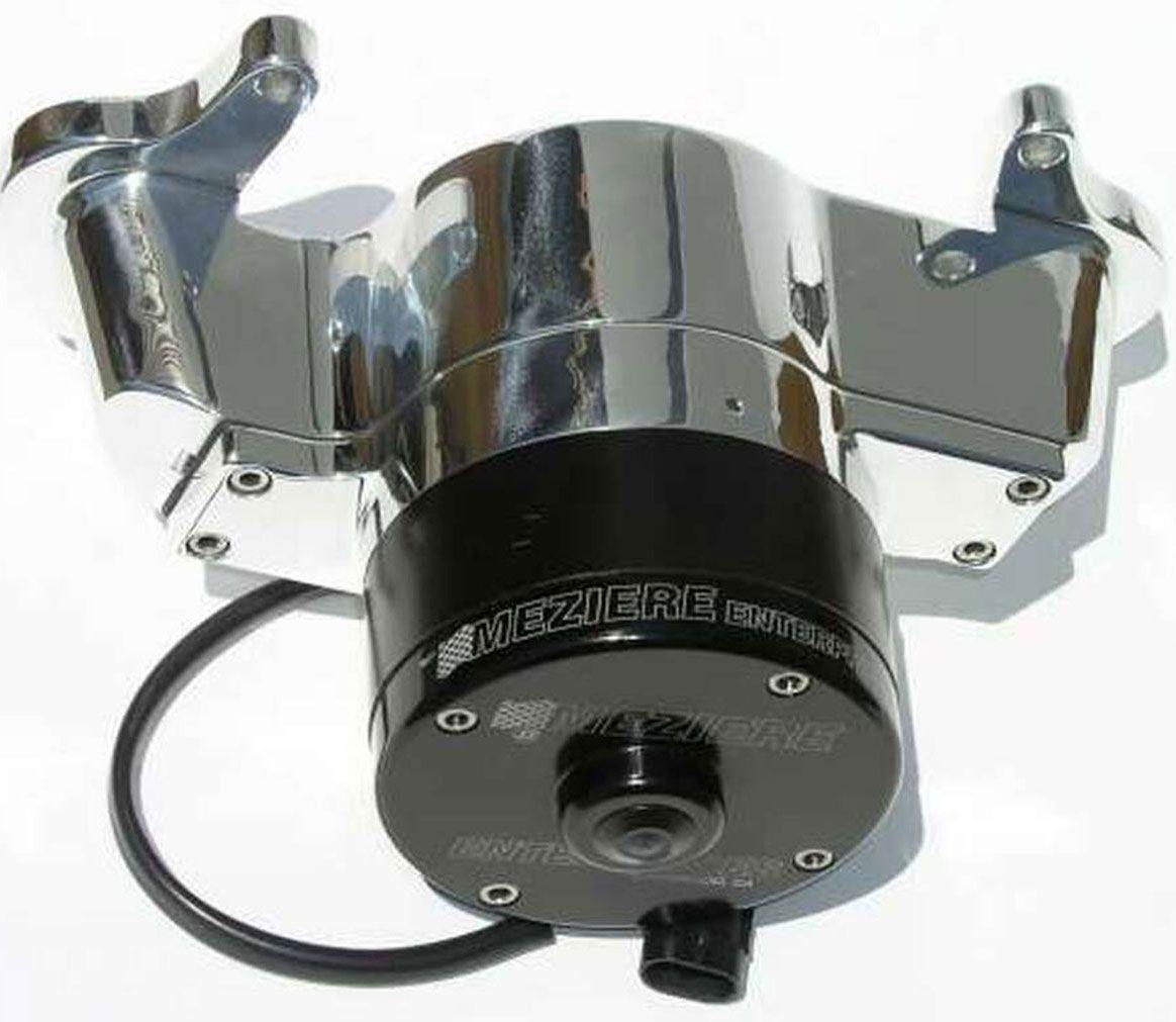 Meziere Small Block Chrysler Electric Water Pump, Polished Finish (MZWP114U) MZWP114U